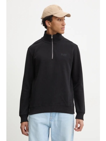 μπλούζα superdry χρώμα μαύρο, m2013750a-02a 72% βαμβάκι