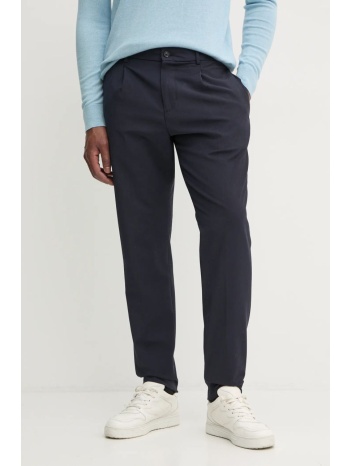 μάλλινα παντελόνια tommy hilfiger χρώμα ναυτικό μπλε