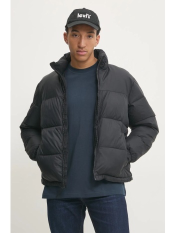 μπουφάν hollister co. χρώμα μαύρο, ki332-4071 κύριο υλικό