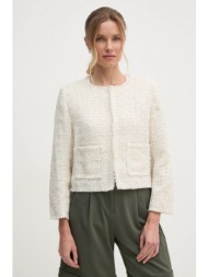 μπουφάν dkny χρώμα: μπεζ, dj4j6078 100% πολυεστέρας
