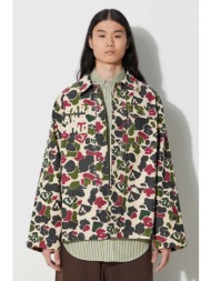 βαμβακερό πουκάμισο billionaire boys club duck camo ανδρικό, χρώμα: πράσινο, b23423 100% βαμβάκι