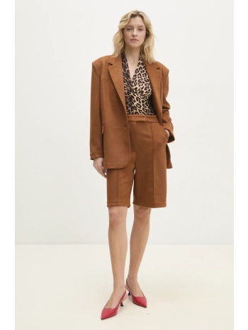 σορτς answear lab χρώμα καφέ 95% πολυεστέρας, 5% σπαντέξ