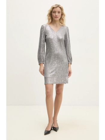 φόρεμα answear lab χρώμα ασημί 97% πολυεστέρας, 3% σπαντέξ