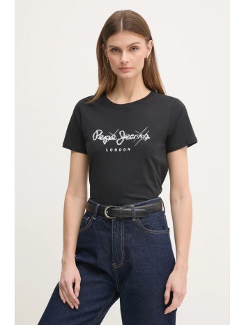 βαμβακερό μπλουζάκι pepe jeans leticia γυναικείο, χρώμα