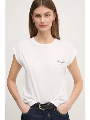 βαμβακερό μπλουζάκι pepe jeans lorena γυναικείο, χρώμα