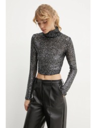 μπλουζάκι a.l.c. χρώμα: ασημί, 7swtp00634 100% πολυεστέρας