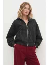 μπλούζα answear lab χρώμα: μαύρο, με κουκούλα 70% πολυεστέρας, 14% μεταλλικές ίνες, 11% βισκόζη, 5% 