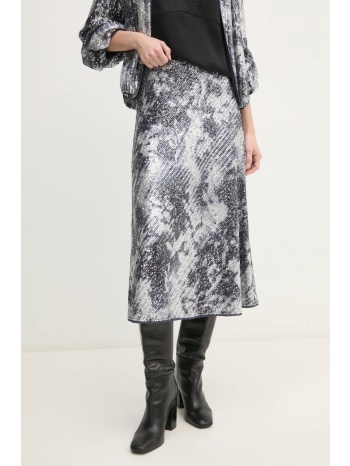 φούστα diane von furstenberg χρώμα ασημί, dvfkm4s004 κύριο