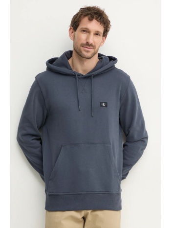 βαμβακερή μπλούζα calvin klein jeans χρώμα ναυτικό μπλε