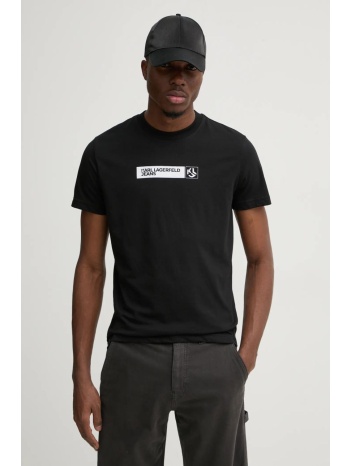 μπλουζάκι karl lagerfeld jeans χρώμα μαύρο, a1m17112 50%