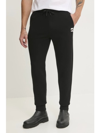 παντελόνι φόρμας karl lagerfeld χρώμα μαύρο, 500900.705713