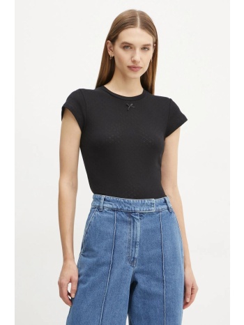 βαμβακερό μπλουζάκι herskind ludo γυναικείο, χρώμα μαύρο