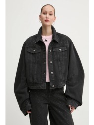 τζιν μπουφάν rotate χρώμα: γκρι, 1136122998 100% βαμβάκι