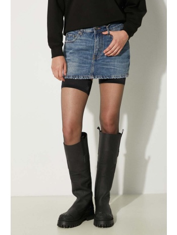 τζιν φούστα fiorucci mid blue denim mini skirt