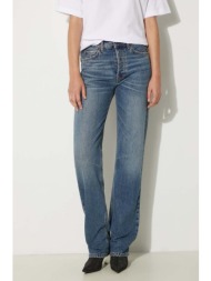 τζιν παντελόνι fiorucci mid blue straight fit jeans w01fpdje075dn01dn02 100% βαμβάκι