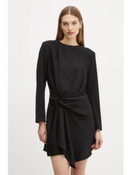 φόρεμα a.l.c. kay χρώμα: μαύρο, 6dres02456 77% oξικό άλας, 23% πολυεστέρας