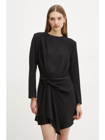 φόρεμα a.l.c. kay χρώμα μαύρο, 6dres02456 77% oξικό άλας