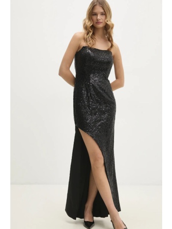 φόρεμα answear lab χρώμα μαύρο 95% πολυεστέρας, 5% σπαντέξ