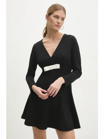 φόρεμα answear lab χρώμα μαύρο 60% βισκόζη, 35%