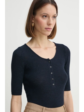 μάλλινο πουλόβερ herskind agnes γυναικείο, χρώμα ναυτικό