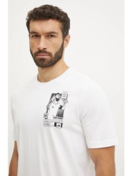 βαμβακερό μπλουζάκι adidas performance messi ανδρικό, χρώμα: μπεζ, jj1414 100% βαμβάκι