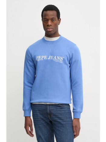 μπλούζα pepe jeans dylan crew χρώμα μοβ, pm582756 70%