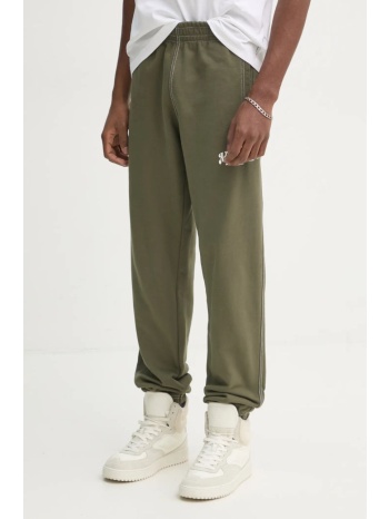 βαμβακερό παντελόνι adidas originals wabash χρώμα πράσινο