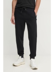 παντελόνι φόρμας boss χρώμα: μαύρο, 50532772 75% βαμβάκι, 20% πολυεστέρας, 5% σπαντέξ