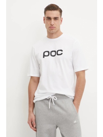 βαμβακερό μπλουζάκι poc ανδρικό, χρώμα άσπρο, 61650 100%