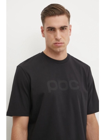βαμβακερό μπλουζάκι poc ανδρικό, χρώμα μαύρο, 61650 100%
