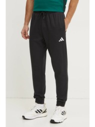 παντελόνι φόρμας adidas feelcozy χρώμα: μαύρο, je3815 70% βαμβάκι, 30% πολυεστέρας