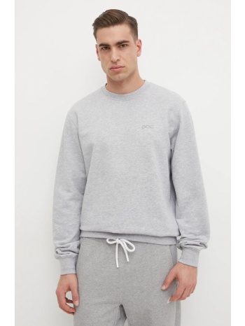 βαμβακερή μπλούζα poc χρώμα γκρι, 61651 100% βαμβάκι