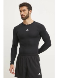 μακρυμάνικο προπόνησης adidas performance techfit χρώμα: μαύρο, je6702 κύριο υλικό: 83% πολυεστέρας,