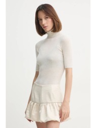 μάλλινο πουλόβερ herskind evangalista γυναικείο, χρώμα: μπεζ, 5432825 100% μαλλί