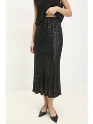 φούστα answear lab χρώμα: μαύρο 100% πολυεστέρας