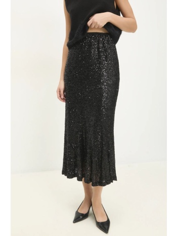 φούστα answear lab χρώμα μαύρο 100% πολυεστέρας