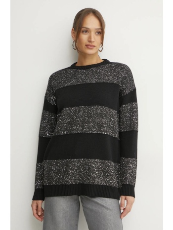 μάλλινο πουλόβερ max&co. γυναικείο, χρώμα μαύρο