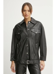 δερμάτινο μπουφάν max&co. χρώμα: μαύρο, 2516441041200 κύριο υλικό: 100% δέρμα πρόβατου
φόδρα: 100% π