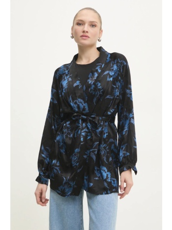 κάπα answear lab χρώμα μαύρο 61% ρεγιόν, 39% βισκόζη