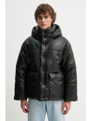 μπουφάν nanushka hide mens χρώμα μαύρο, nm22crow00299