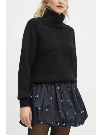 φούστα a.l.c. χρώμα ναυτικό μπλε, 3skrt00612 υλικό 1 100%