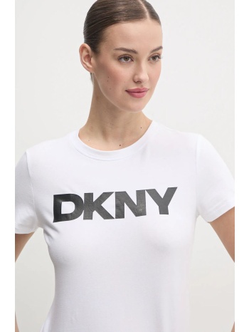 μπλουζάκι dkny χρώμα άσπρο, dp5t9923 95% βαμβάκι, 5%