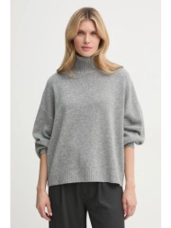 πουλόβερ gestuz χρώμα: γκρι, 10909851 100% κασμίρι
