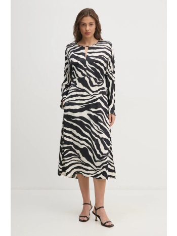 φόρεμα oui χρώμα μαύρο, 90633 100% βισκόζη