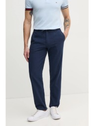 λινό παντελόνι lindbergh χρώμα: ναυτικό μπλε, 30-008023 55% λινάρι, 45% βαμβάκι