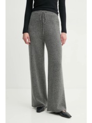 μάλλινο παντελόνι theory χρώμα: γκρι, o1111739 59% μαλλί μερινό, 28% πολυαμίδιο, 10% κασμίρι, 3% σπα