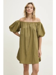 φόρεμα με λινό answear lab χρώμα: πράσινο κύριο υλικό: 70% βισκόζη, 30% λινάρι
πρόσθετο υλικό: 100% 