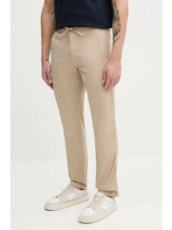 παντελόνι pepe jeans pull on comfort chino χρώμα μπεζ