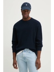μπλούζα american vintage χρώμα: ναυτικό μπλε, mryv03be25 97% βαμβάκι, 3% κάνναβις