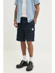 βαμβακερό σορτσάκι red bull racing x pepe jeans cargo short χρώμα: ναυτικό μπλε, rm800003 100% βαμβά